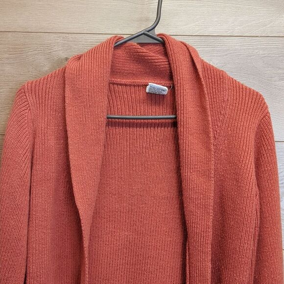 Woolco Thick Knit Open Front Cardigan Sweater Women's Regular Size Large - Picture 2 of 8